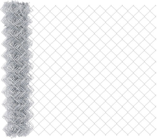 vidaXL Sârmă Ghimpată Galvanizată Module Gri 0.8x25m