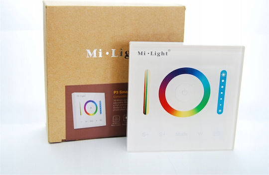 Miboxer Επιτοίχιος Διακόπτης Dimmer με Πλαίσιο Ταινία LED Αφής σε Λευκό Χρώμα