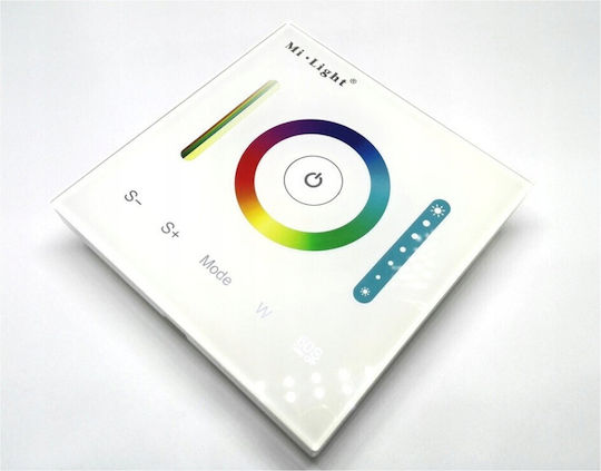 Miboxer Επιτοίχιος Διακόπτης Dimmer με Πλαίσιο Ταινία LED Αφής σε Λευκό Χρώμα