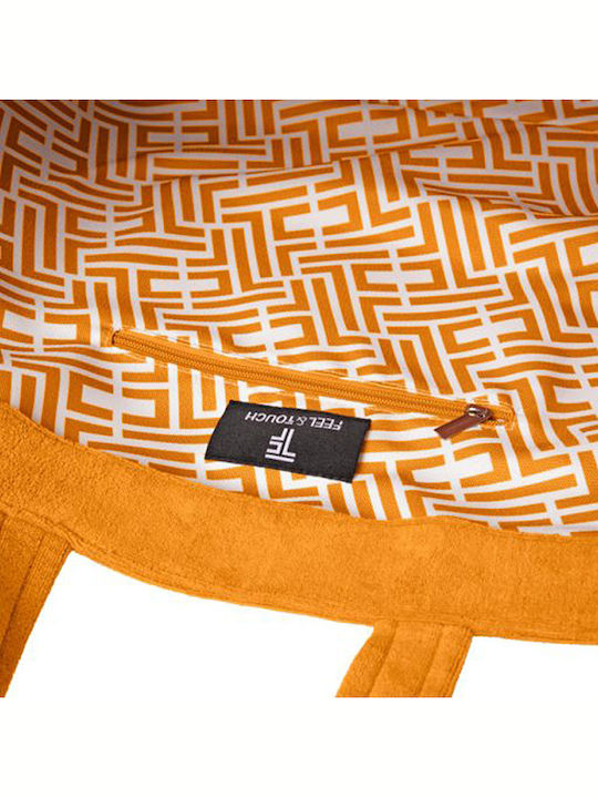 Feel & Touch Icon Fabric Yellow Beach Bag