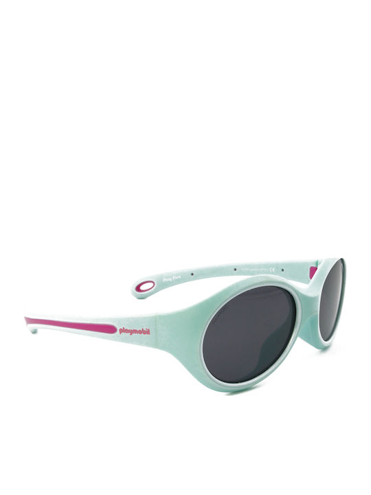 Playmobil Oval Baby Kids Sunglasses with Polarized Lenses Light Blue for 1-4 Years