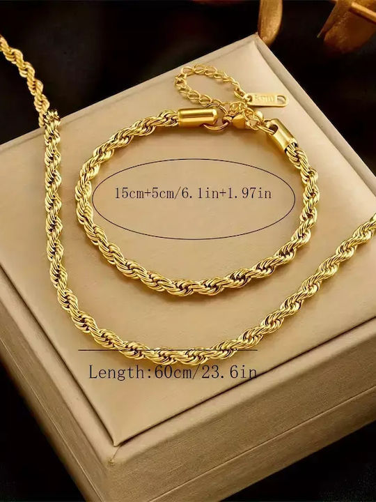 Set with Pendant from Steel