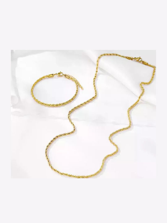 Set with Pendant from Steel