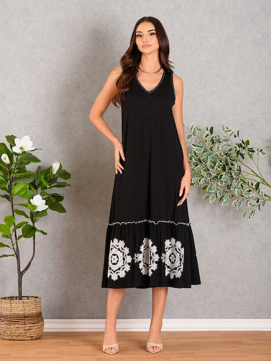 Summer Midi Dress Black
