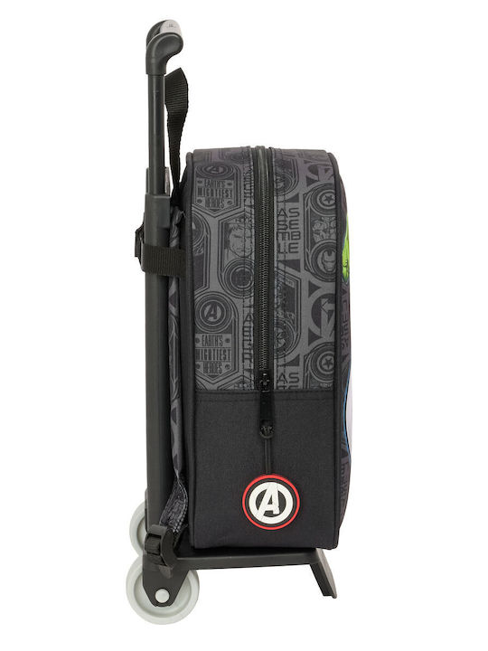 Avengers School Bag Trolley Elementary, Elementary Black