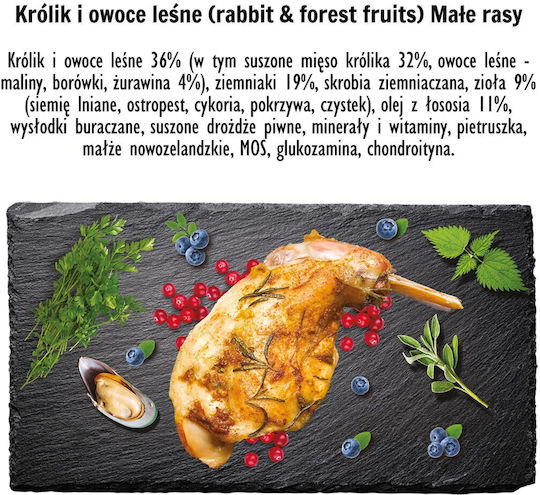 Paka Zwierzaka 3kg Trockenfutter für Hunde mit und Kaninchen