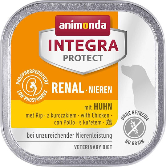 Animonda Integra Protect Υγρή Τροφή Σκύλων σε Ταψάκι Διαίτης με Κοτόπουλο χωρίς Σιτηρά 150gr