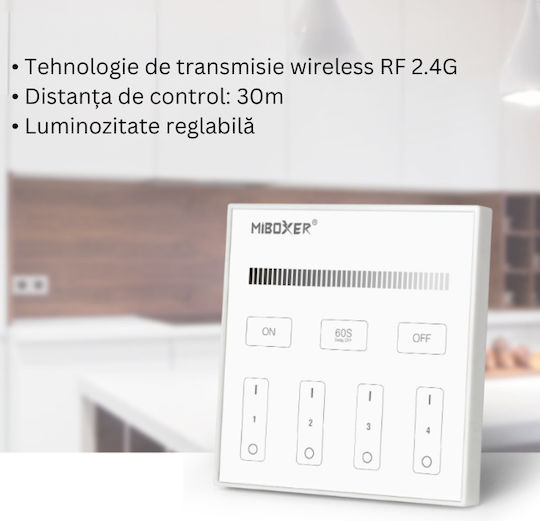 Telecomandă Smart Panel T1 4 Zone Monocolor Mi-light