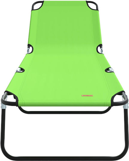 Vidaxl Klappbare Sonnenliege 2 Stk. Tragbar Grün Oxford-Gewebe 600d 56x189x87cm Grün