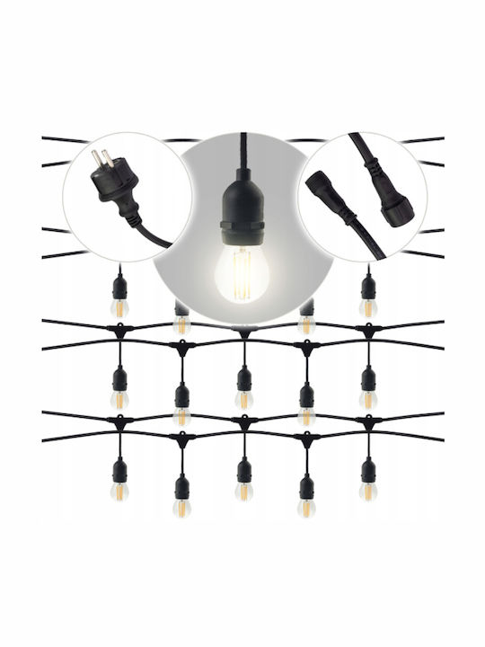 Berge Garland Lights Exterior 15m