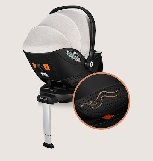 Lionelo Moxie Baby Car Seat i-Size with Isofix Beige Sand