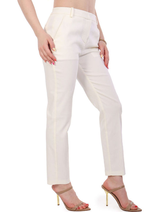 Bello Women's Chino Trousers White