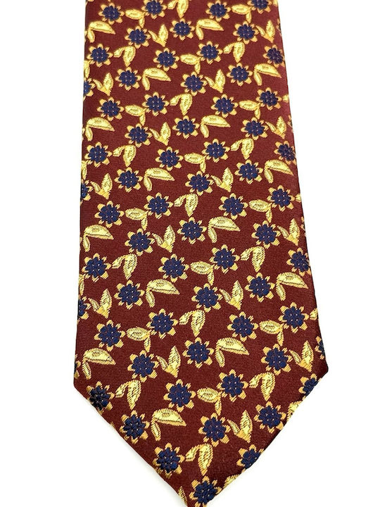 Legend Accessories Men's Tie Set Printed in Burgundy Color