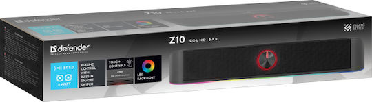 Defender Z10 Ηχεία Υπολογιστή 2.0 με Ισχύ 6W σε Μαύρο Χρώμα