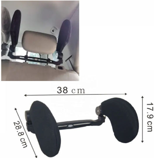 Car Travel Headrest Μαύρο
