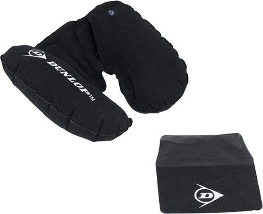 Dunlop Autokissen Aufblasbares Reise-Nackenkissen in Schwarz Farbe 41722