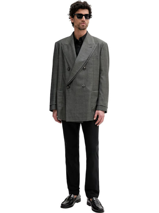 Trousers in Slim Fit Black