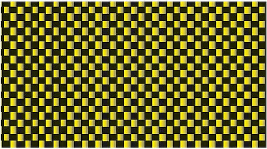 Lampa Car Dashboard Decoration Car Interior Decoration Carbon Yellow 48x60cm in Yellow Color
