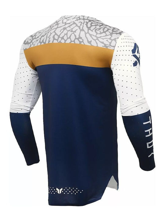 Thor Sportmode Bravo Ανδρική Μπλούζα Motocross Μακρυμάνικη Λευκό Χρώμα