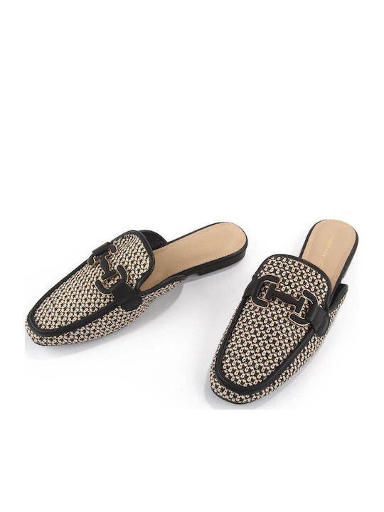Flat Mules σε Μαύρο Χρώμα