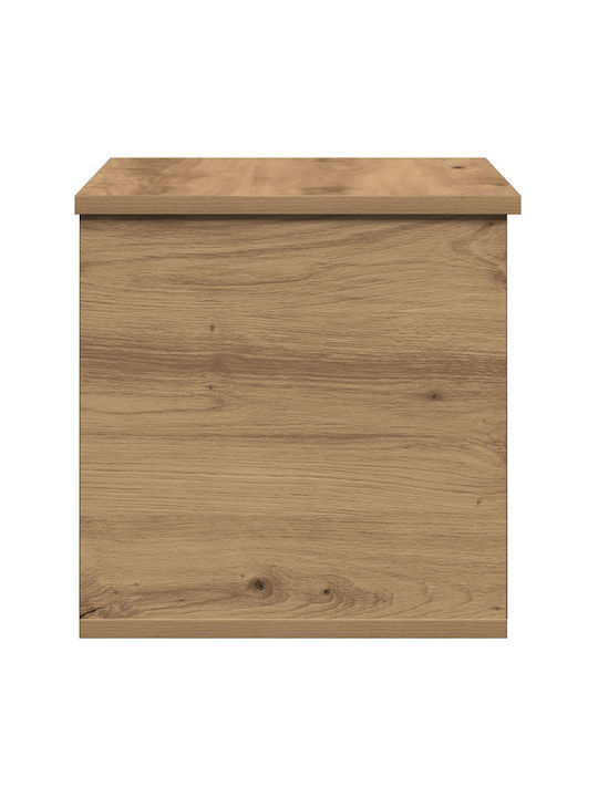Aufbewahrungsbox mit Deckel Künstliches Eichenholz 60x35x35 cm