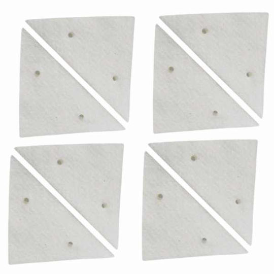 Set 4 Rezerve Lavete Magnetice Triunghiulare Mercaton Dimensiune Universală Compatibile cu Majoritatea Sistemelor de Curățare Magnetice Ușor de Schimbat Curățare Rapidă Eficientă Potrivit pentru Ferestre Între 3-15 mm Culoare Albă