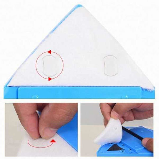 Set 4 Rezerve Lavete Magnetice Triunghiulare Mercaton Dimensiune Universală Compatibile cu Majoritatea Sistemelor de Curățare Magnetice Ușor de Schimbat Curățare Rapidă Eficientă Potrivit pentru Ferestre Între 3-15 mm Culoare Albă