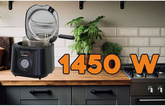 Hausberg HB1331NG Friteuză 2.5lt Neagră
