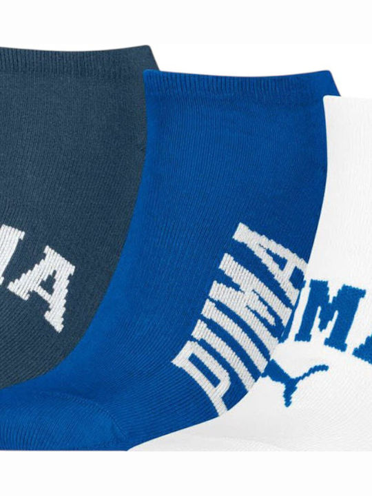 PUMA Logo Спортни Чорапи Син 3 чифта