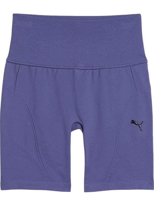 Training Women's Leggings Shorts Firming Purple