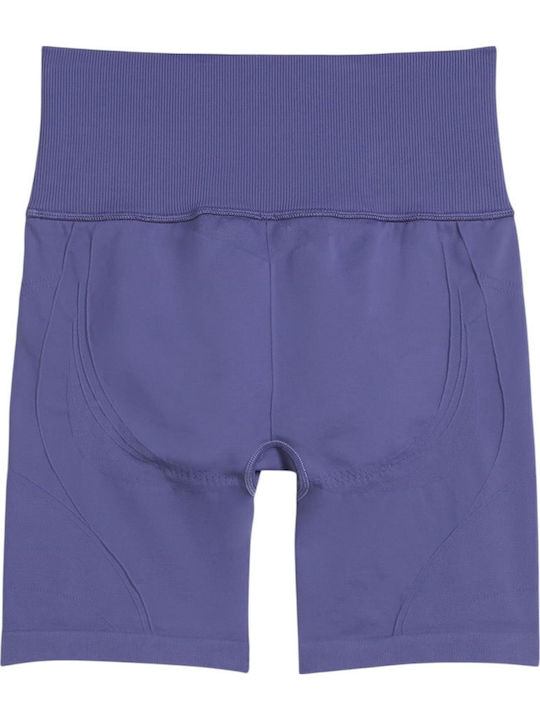 Training Women's Leggings Shorts Firming Purple