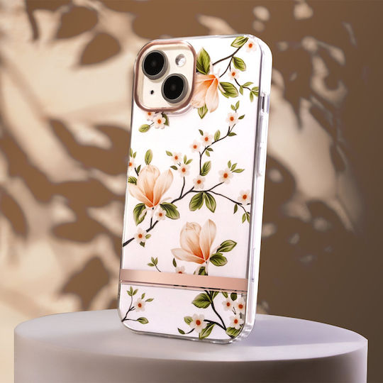 TelForceOne Ultra Trendy Umschlag Rückseite Silikon / Kunststoff Rosa (iPhone 15)