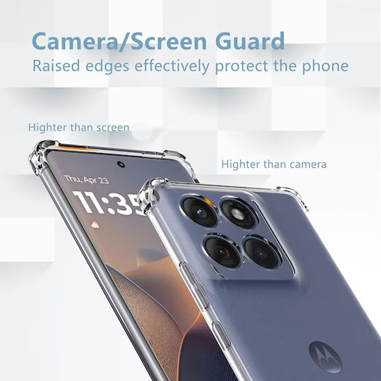 Techsuit Shockproof Umschlag Rückseite Silikon Transparent (Google Pixel 9a)