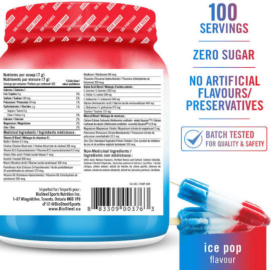 Biosteel Hydration Mix Ice Pop 700gr