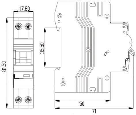 Maxge Automatischer Schutzschalter 6A Zweipolig AC 03.018.0409