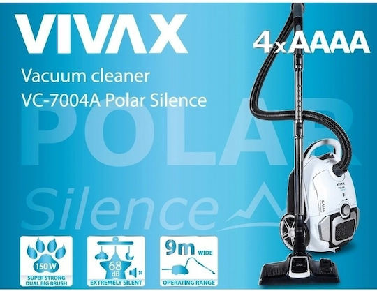 Vivax VC-7004A Прахосмукачка 700W С торба 3лт Бял