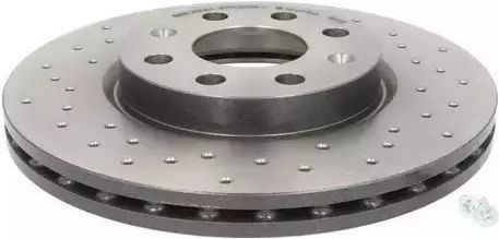 Brembo Σετ Δισκόπλακες Εμπρός για Fiat Grande Punto / Punto / Punto Evo Lancia Ypsilon Opel Adam / Corsa