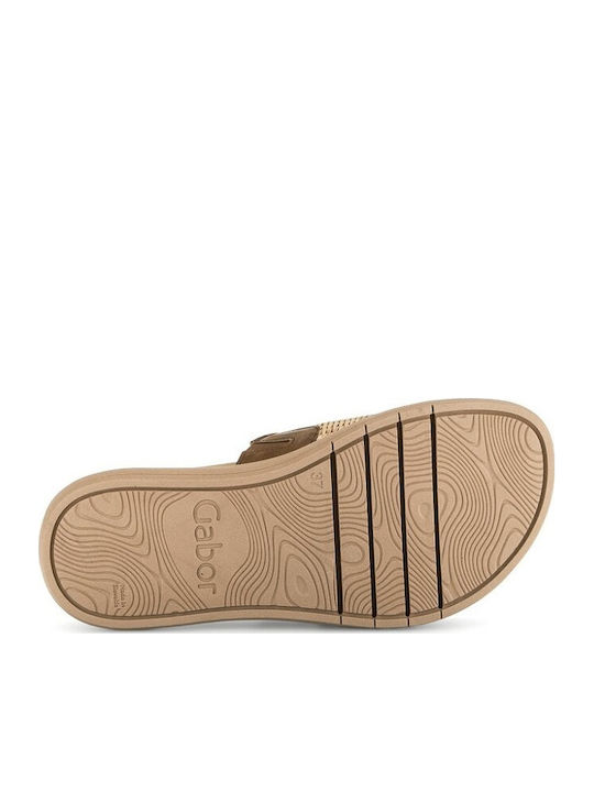 Sandale Casual Damă Din Piele Anatomici Bej