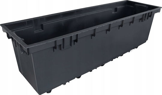 Iliadis Furu Case Planter Box Plastic Gray 58x18x20cm.