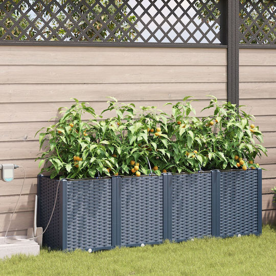 Gardens Planters Watering System 4 Pieces Grey
