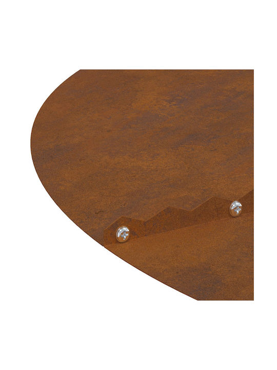 vidaXL Ghiveci Metal Orange 90x90cm.