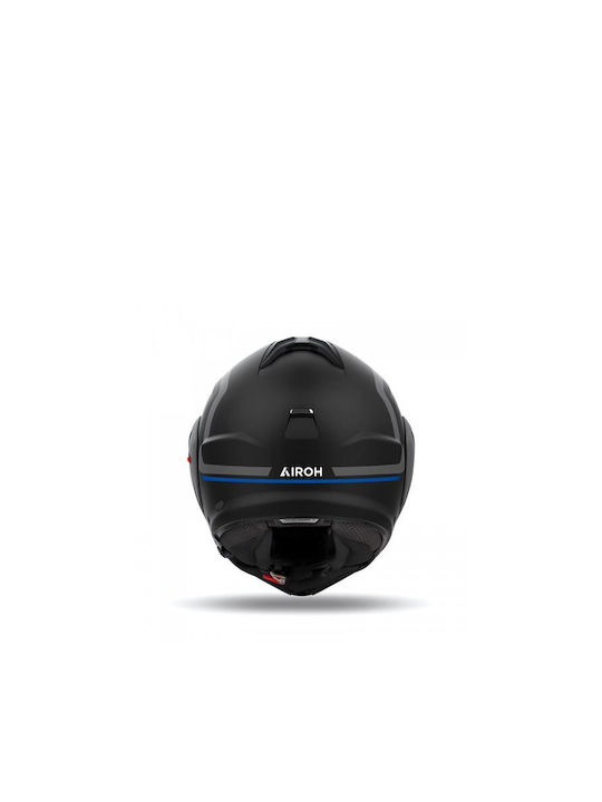 Airoh Mathisse II Genius Blue Matt Motorcycle Helmet Flip-Up ECE 22.06 1680gr with Pinlock and Sun Visor