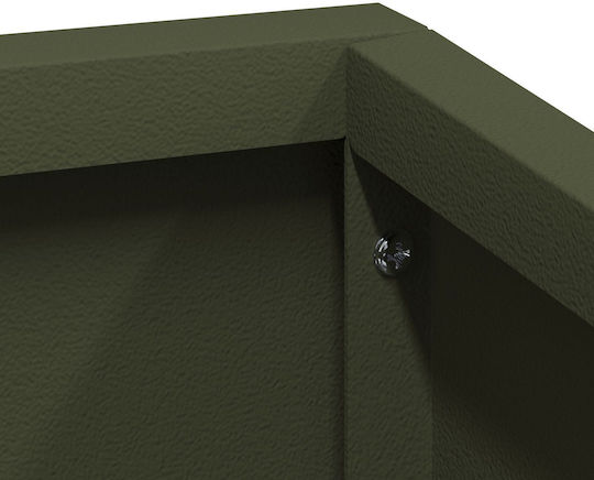 Vidaxl Planter Olive Color 80x80x50 Cm Green