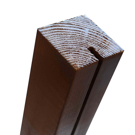 Showood Garden Fence Post 7x7x120cm Made of Wood Gray