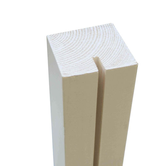 Showood Garden Fence Post 7x7x120cm Made of Wood Gray