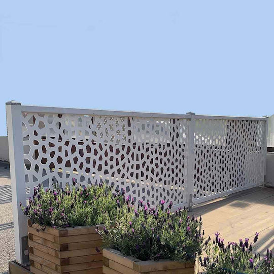 Showood Garden Fencing Supplies Beam for Garden Fencing from Wood 96.5x7.5x4.5cm Gray