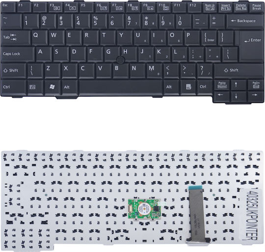 Laptop Keyboard Fujitsu A552 A561 Mp-09k36003d853 Cp442332 Cp503704 Cp503704-xx Cp603268-01 Cp611381-xx Cp611396-xx Mp-09k30j03d853w UK No Frame Pointer Black Code 40325ukpointer