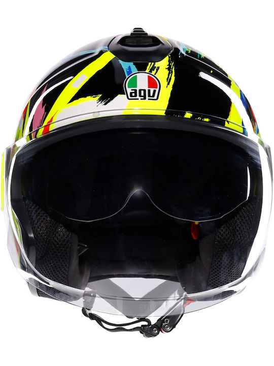 AGV Eteres Rossi Winter Test 2019 Motorcycle Helmet Jet ECE 22.06 1345gr with Sunvisor
