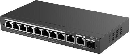 Ruijie RG-ES210GS-P Управление на PoE+ Switch с 10 Портове Гигабитови (1Gbps) Ethernet