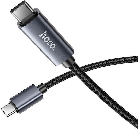 Hoco X112 USB 2.0 Cable USB-C male - USB-C 60W Μαύρο 1m